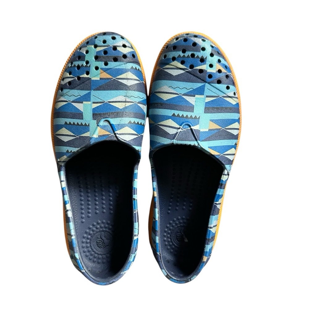 Native Verona Regatta Blue/Begonia Orange/Biggie Blue Orange Slip On Shoes C12